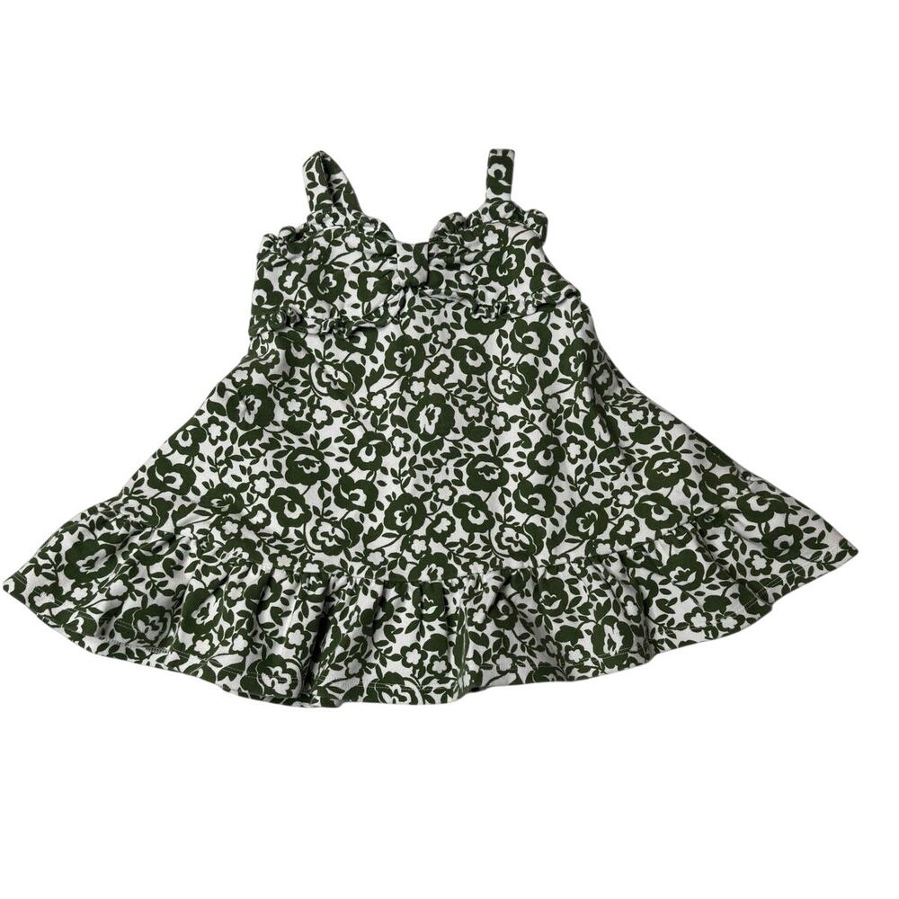 Janie and Jack Baby Girl Floral Ruffle Sundress 18-24M Green Cottagecore - Picture 6 of 13